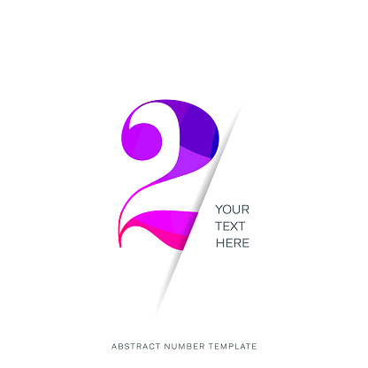 Abstract number template. Anniversary number template isolated, anniversary icon label, anniversary symbol vector stock illustration