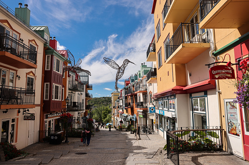 The Pedestrian Village at Mont Tremblant Resort, Mont Tremblant, Quebec, Canada
