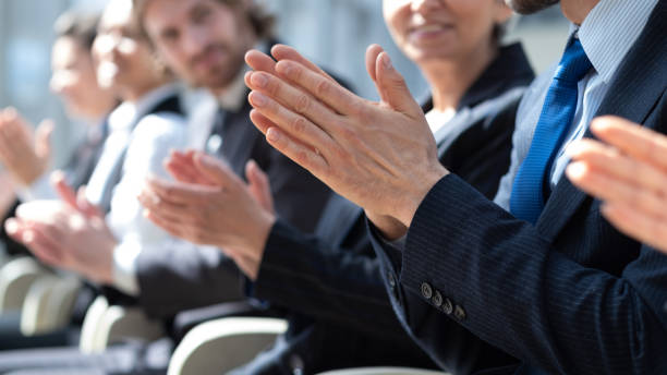 istock Business people applauding 1436481200