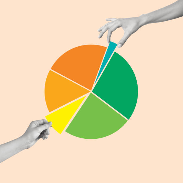 istock Art collage with hands and diagrams. 1436482069