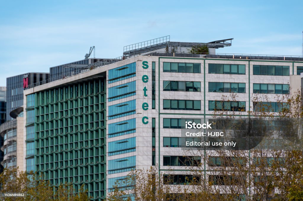 Exterior View Of The Building Housing The Headquarters Of Setec Paris