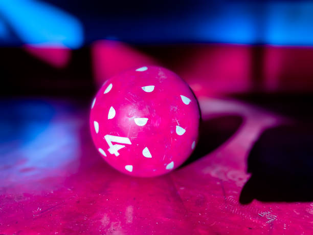 istock Pink Bocce ball on a bocce court 1436487619
