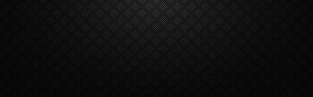 kovové pozadí. textura diamantové desky. černá lesklá ocel. futuristický tmavý materiál. pozadí plechu. průmyslová grunge tapeta. vektorová ilustrace - industriální styl stock ilustrace