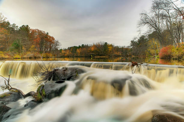 istock Waterfall at Blackstone Dam Spillway 1436502095