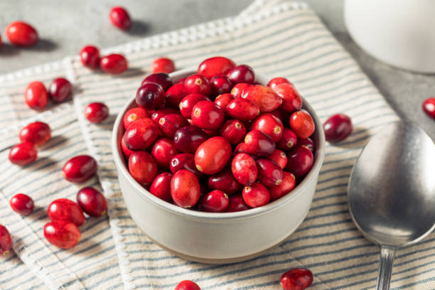 istock Raw Red Organic Fresh Cranberries 1436508382