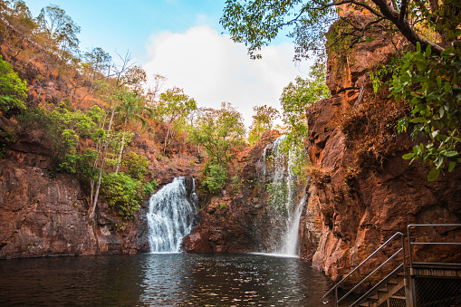 A general view of Florence Falls in Litchfield National Park, Northern Territory