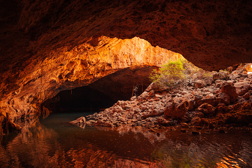 A view of Tunnel Creek, Gibb River Road, Western Australia