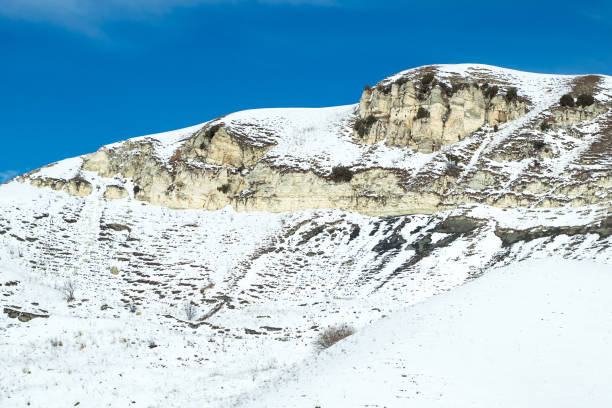 istock View of a small snow-covered chalk mountain 1436515148
