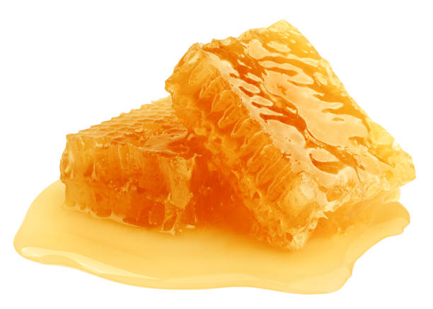 istock Honeycomb isolated on white background, clipping path, full depth of field 1436516046