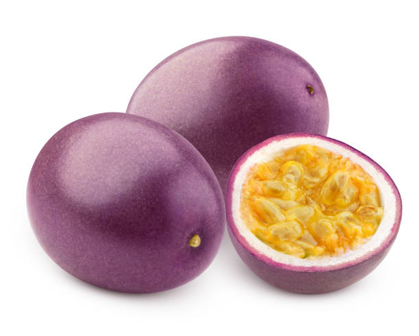 istock passionfruit isolated on white background, clipping path, full depth of field 1436516053