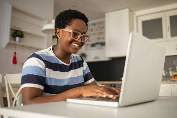 istock Woman working from home 1436526903