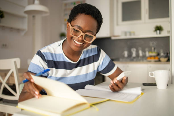 istock Young woman working from home 1436526911
