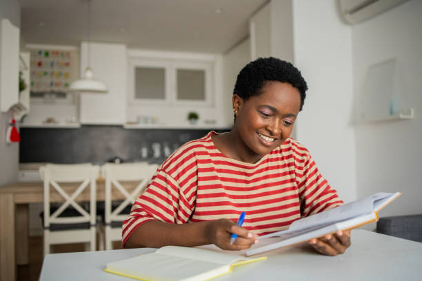 istock Young woman working from home 1436526938