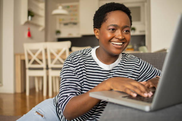 istock Woman working from home 1436526950