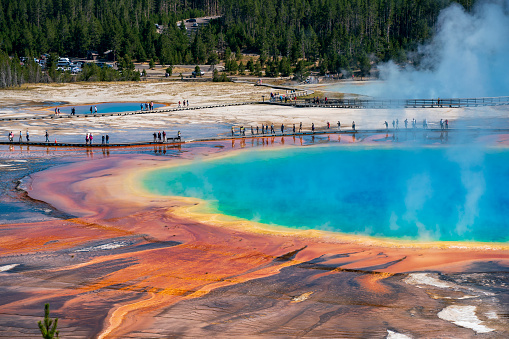 Incredible colors. Grand Prismatic Spring. Yellowstone