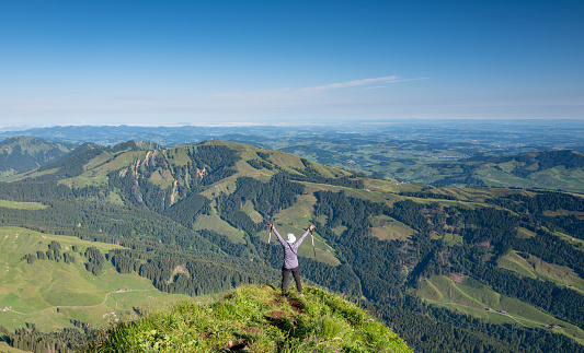 Woman tourist in France- Auvergne