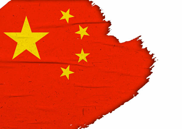 Chinese flag and blue sky