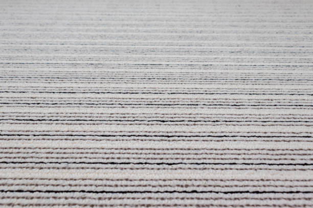istock Surface texture of black and white striped carpet 1436548549