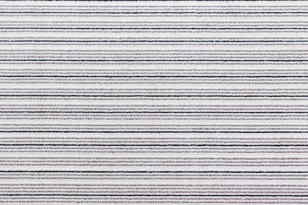 istock Surface texture of black and white striped carpet 1436548565