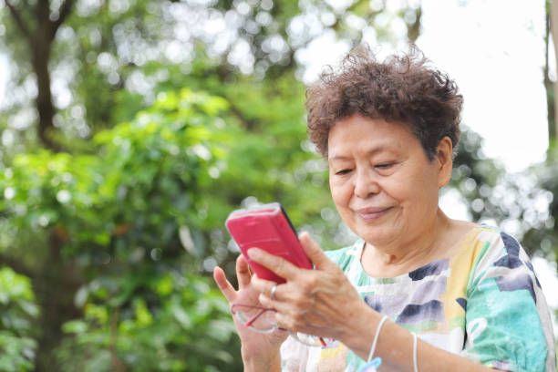 istock a senior woman using cellphone. 1436550087