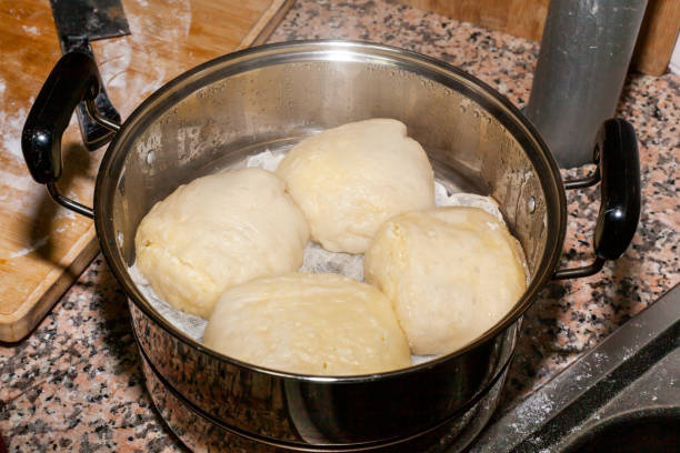 찐 buns - mantou chinese dumpling white chinese culture 뉴스 사진 이미지