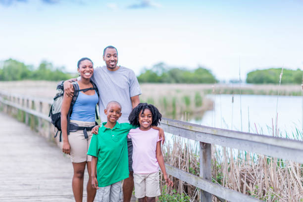 istock Boardwalk Family Portrait 1436553450