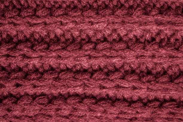 istock Organic knitting material with detail woven threads. 1436555192
