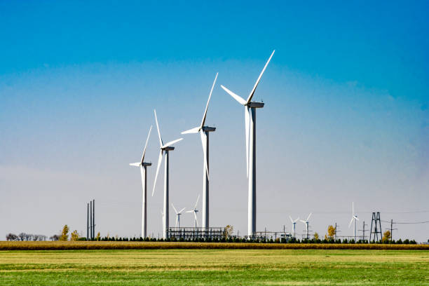 Wind turbine stock photo