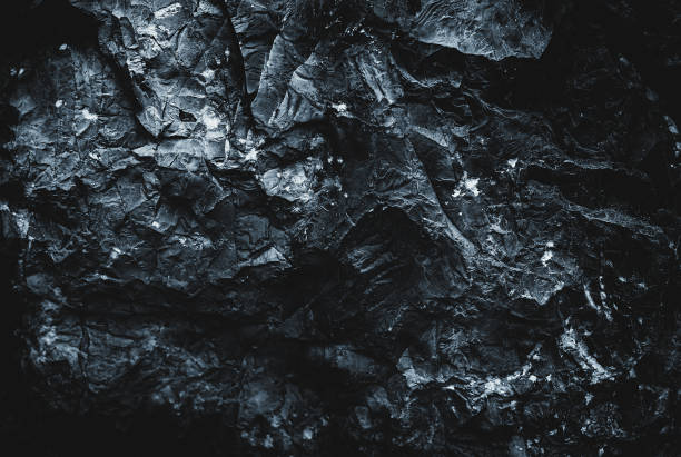 istock Black texture. Stone background. Dark marble. Rock texture. Rock surface with cracks. Rock pile. Paint spots wall. Grunge Rough structure. Abstract texture. 1436555860