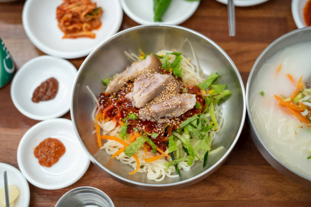 istock Noodle Soup with Pork - Korea Food 1436560992
