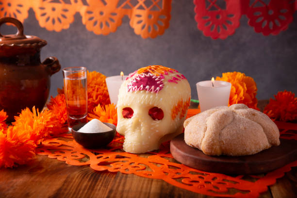 istock Mexican Sugar Skull Day of the Dead Offering 1436571035