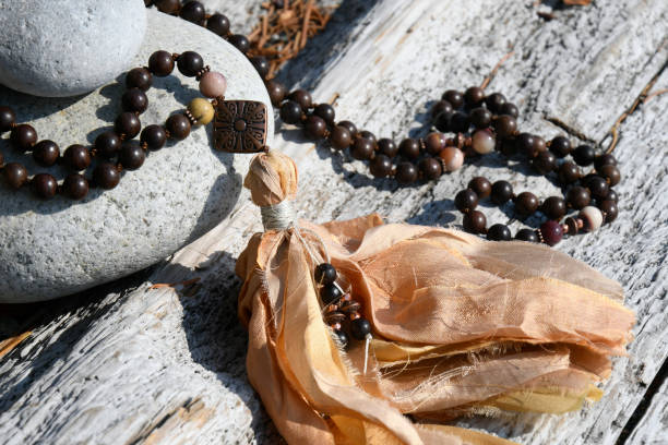 istock Mala Beads and Zen Stones 1436574587