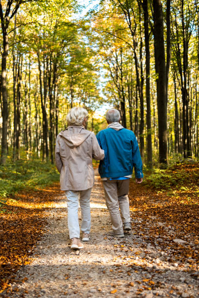 istock Senior couple enjoying nature 1436578611