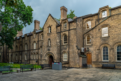 Trinity College gatehouse in Cambridge, Cambridgeshire, England, UK.
