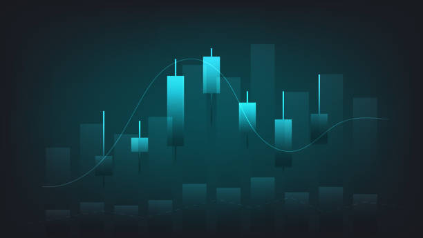 istock finance and business background. bar chart and candlestick chart show stock market trading price 1436596133