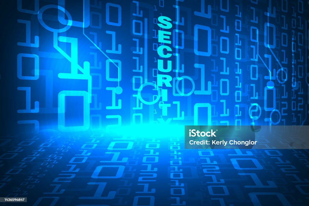 Cyber Security On Code Number Protection Technology Abstract Background ...
