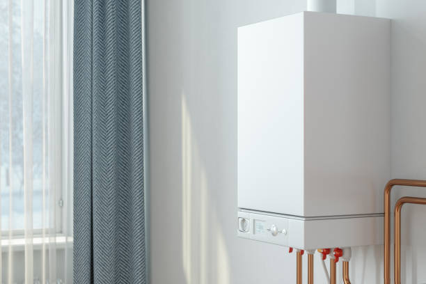 Close-up View Of Boiler In House