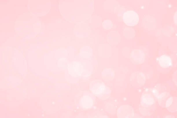 istock Abstract Beautiful White Bokeh Lights Circles Pink Background. Defocused Effect Wallpaper, Celebration Christmas Backdrop. 1436609926