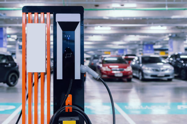 istock Charging electric car on the station 1436617497
