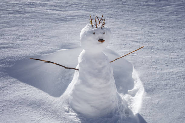 istock Snowman in the snow during winter 1436629365