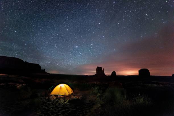 istock Camping area in the mountains in Arizona under the starry sky 1436629893