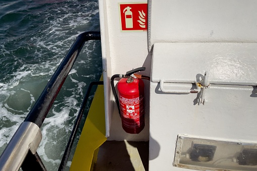 Safety tools onboard of a tour boat