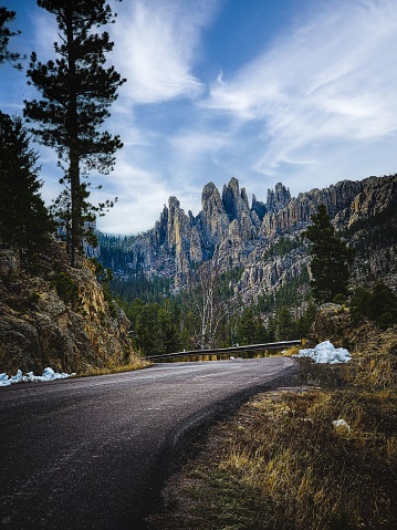 The Needles Highway from the Black Hills of South Dakota, near Spearfish and Custer