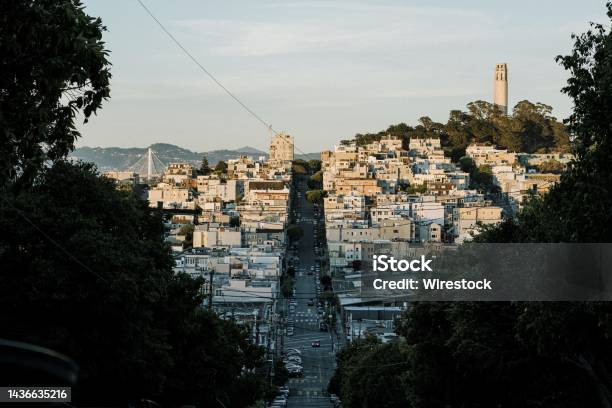Beautiful View Of Residential Area In San Francisco California Stock Photo - Download Image Now
