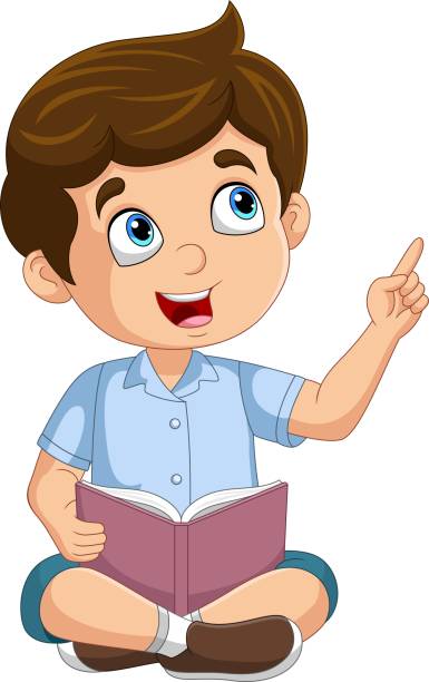 Vector Smart Boy With Finger Point Up Having An Idea. Illustrations,  Royalty-Free Vector Graphics & Clip Art - iStock