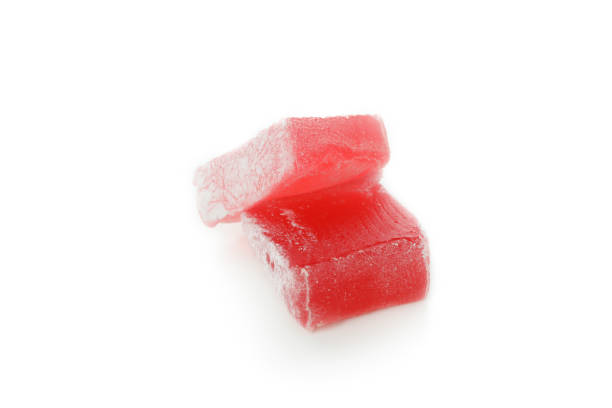 istock Delicious turkish delight isolated on white background 1436648650