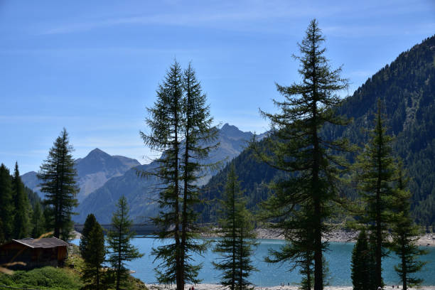 istock Alpine lake in the mountains 1436659890