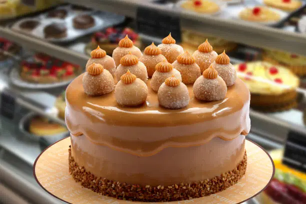 Photo of cake with dulce de leche