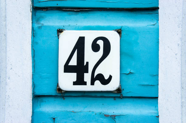 istock house number forty two (42) 1436665897