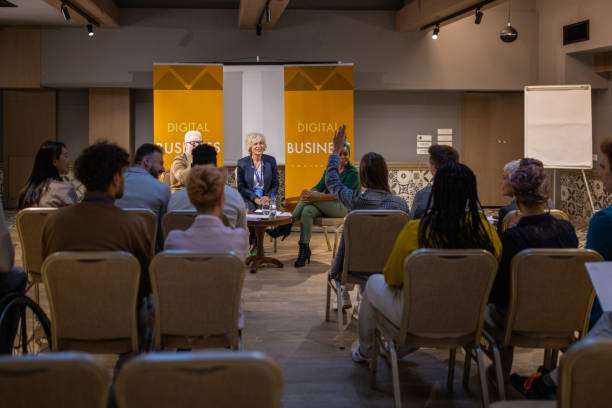 istock Business conference in the convention center 1436669787